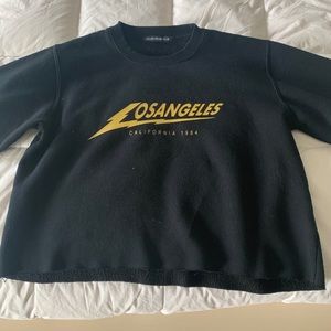 Brandy Melville cropped Los Angeles sweatshirt